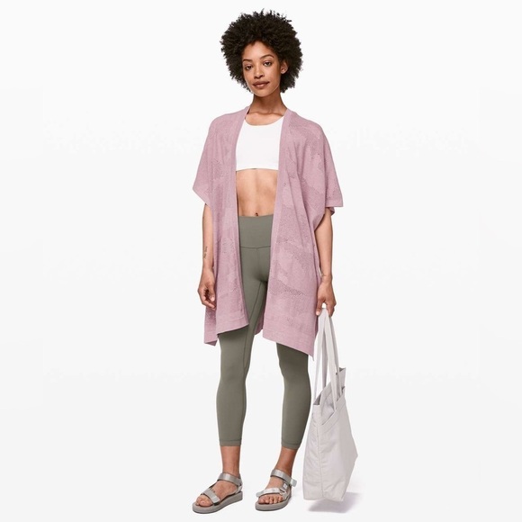 lululemon athletica Sweaters - Lululemon Find Your Light Wrap in Heathered Vintage Mauve One Size.
